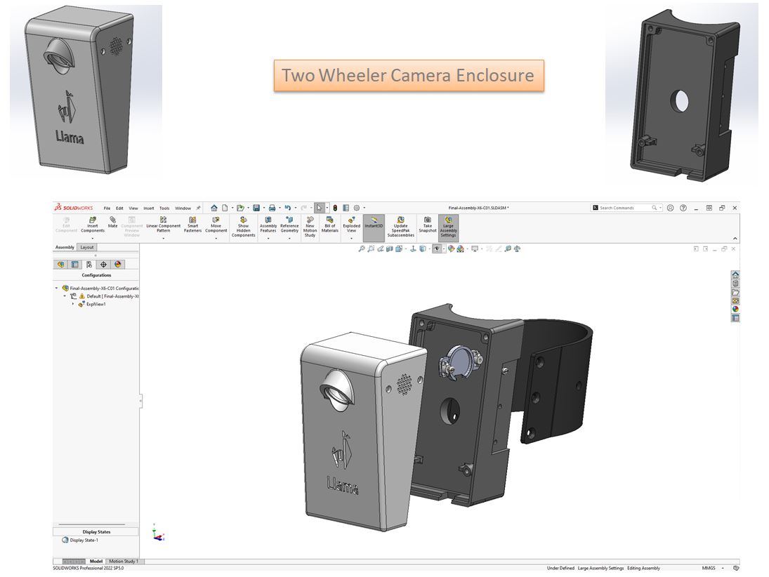 Two Wheeler Camera Enclosure